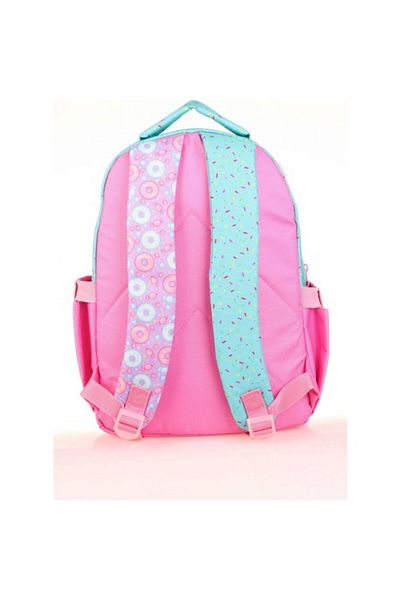 KAUKKO Green Pink Cat Patterned Children's School Backpack
