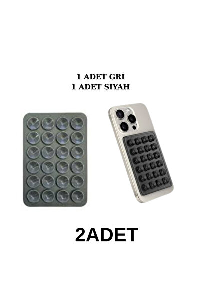 Genel Markalar Silikon Vantuzlu Telefon Tutacağı 24 Vantuzlu 2 li Paket Yapış...