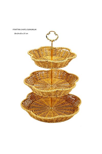 Amentes Τα μετρήματα του παρουσιαστή rattan στην εικόνα και το προϊόν θα έρθουν