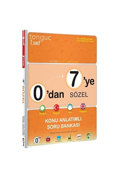 Tonguç Yayınları Tonguç 0 Dan 7 Ye Sözel Konu Anatımlı S.B.