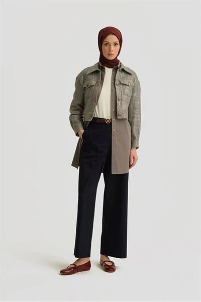 Armine High Waist Palazzo Trousers 25Y2812 Navy Blue