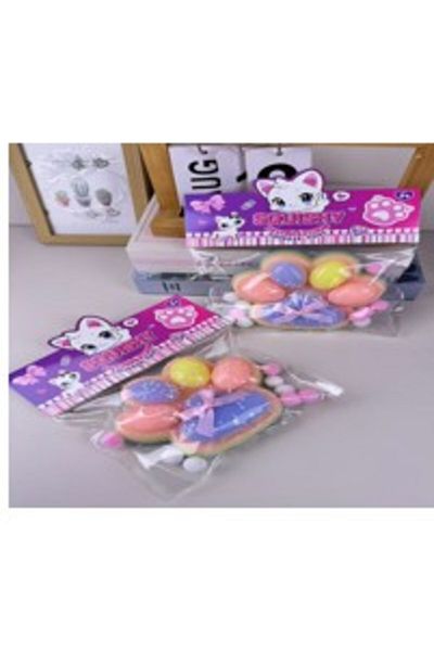 Flippy Jucărie Antistres Squishy Pinch Family Flippy Labuta de Pisica, 220g, 12,5 x 10,5 cm, Model 7