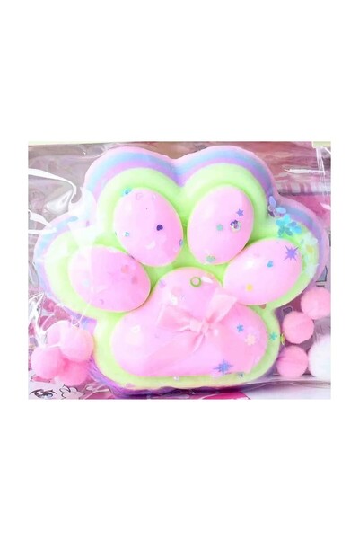 The Hub Jucarie Antistres Squishy, cu Revenire Lenta, Model Labuta de Pisica YY1005, 220g, 12.5 x 10.5 cm