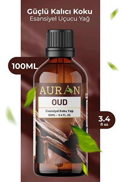 AURAN Oud Esansiyel Uçucu Koku Yağı Difüzör Esansı Buhurdanlık Yağı Aromaterapi Yağı 100ml