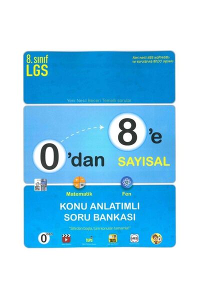 Tonguç Yayınları Tonguç 0 Dan 8 E Sayısal K.A. Soru Ban.