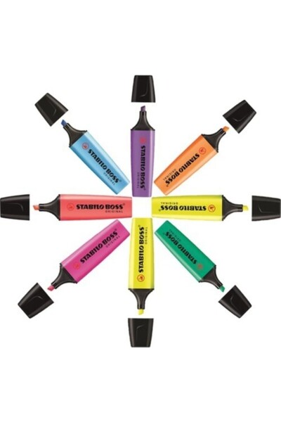 Genel Markalar Fosforlu Kalem Boss Orıgınal 8 Li Paket