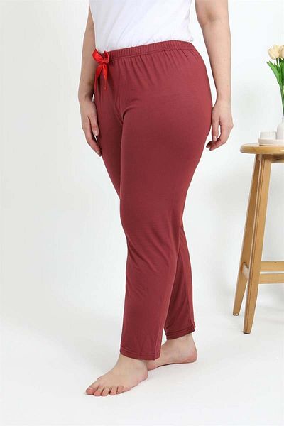 modaserdem Mdrsdm Women's Large Size Single Bottom Pajamas-Baby Mouth-100% Cotton