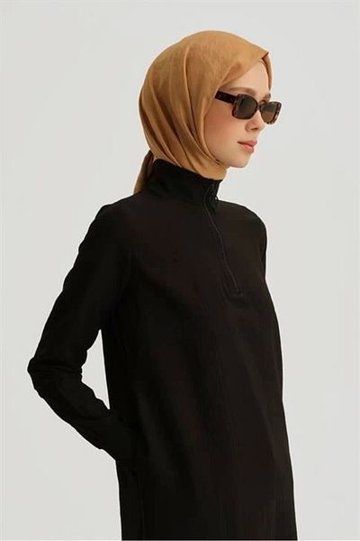 Armine Zipper Detailed Tunic 25Yt433 Black