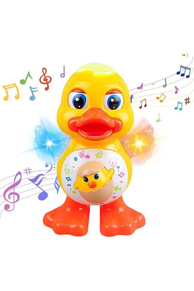 AWH Interactive Duck Toy with Lights, Music, Moving Eyes & Flashing Wings – Fun for Toddler Growth