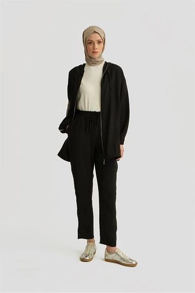 Armine Modal Carrot Pants 25Yd4240-2 Black