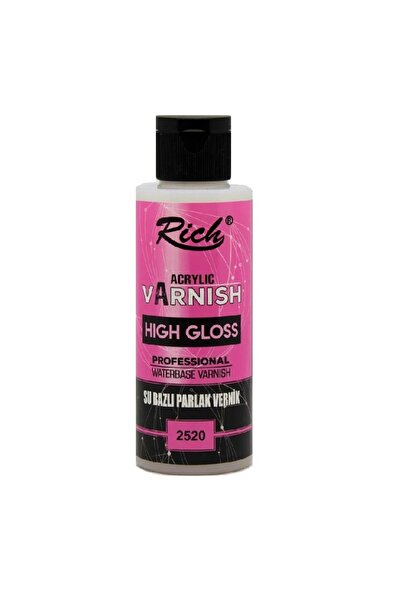 Rich 2520 Hıgh Gloss Su Bazlı Vernik Parlak 01676 120 Cc