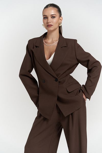 Mai Halvyn Slim Fit Blazer Kaffee Anzug