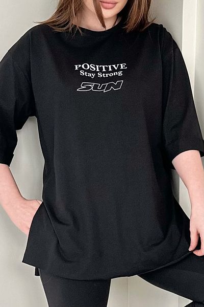 Gizce Postive Black T-Shirt