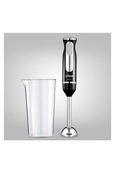 Ufesa خلاط يدوي BP3442، 600 واط، وظيفة توربو، شفرتان من الفولاذ المقاوم للصدأ