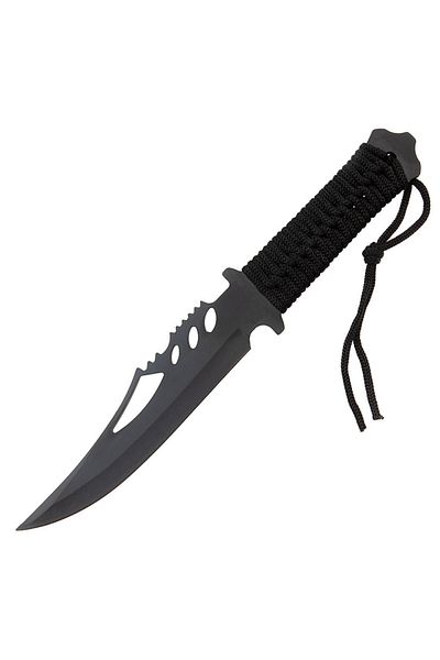 Depox Set de cuțite de vânătoare Extreme Battle și trei cuțite de aruncare, Ninja Assassin, IdeallStore®, inox
