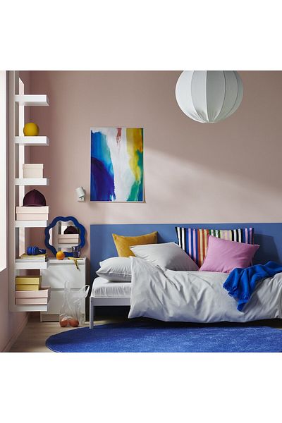 IKEA PILTANDVINGE Duvet cover and pillowcase, grey, 150x200/50x80 cm