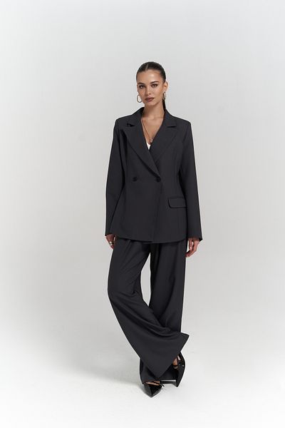 Mai Halvyn Slim Fit blézer antracit szett