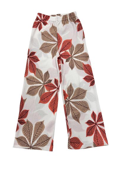 Esterella Girl's Wide Leg Trousers with Tucks / Spanish Tucks