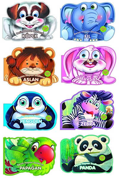 0-6 Yaş Yayınları 2 yaş ve üzeri Benim Hayvan Dostlarım Seti (Küçük Boy) - 8 ...