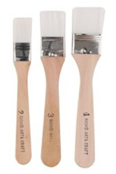 Rich Ekonomik Set Fırça 3'lü Beyaz Kıl 2-3-4 Numara