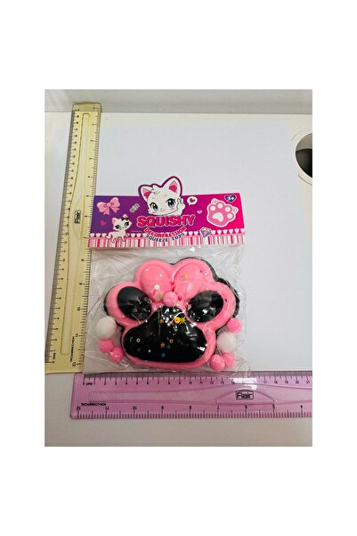 PINCH Family Squishy Flippy Stress-Relief Toy, Slow-Rise Cat Paw with Stars, 12 cm, 220 g