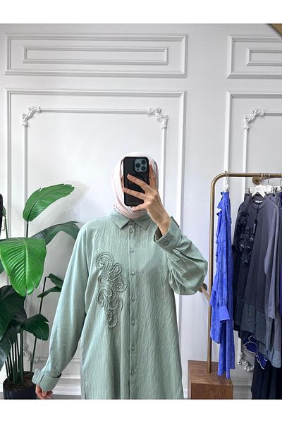 Cloche Navi̇s Embroidered Shirt