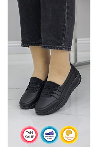 PARZEN Kadın Anne 4 Nokta Ortopedik Terletmez Kaymaz Anatomik Taban Ayakkabı ...