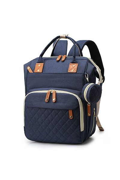 Quasar & Co. Bag/Backpack With USB Port And 14 Compartments, Textile, 40 X 30 X 14 Cm, Navy Blue