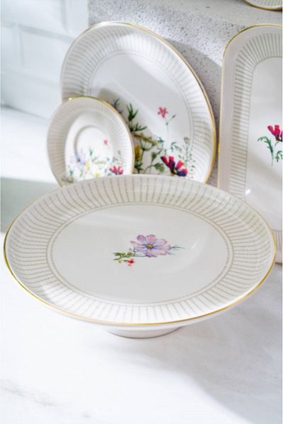 ACAR Camellia 53 Piece Breakfast Set for 12 People