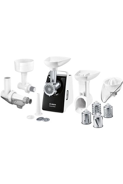 Bosch Masina de tocat carne Bosch MFW3X18B CompactPower 500 W, Neagra, accesoriu rosii, citrice