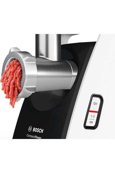 Bosch Masina de tocat carne Bosch MFW3X18B CompactPower 500 W, Neagra, accesoriu rosii, citrice