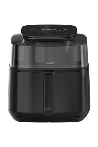 TESLA Friteuza aer cald Tesla AF550BG, 5 l, 1500 W, Panou digital, Vizibilitate cos, 10 programe