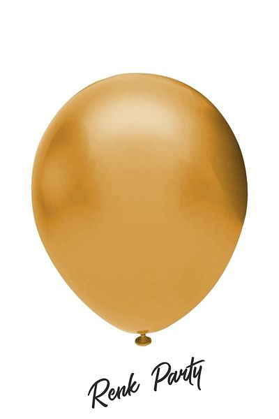 renk party Metallic Gold Balloon 12 Inch 10 Pieces