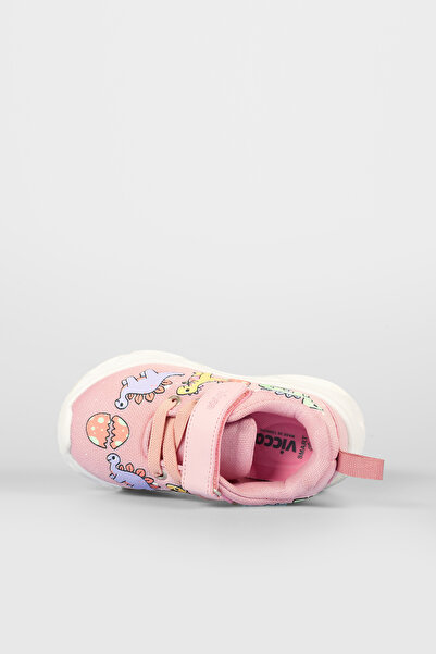 Vicco Dino Işıklı Kız Bebek Pudra Spor Ayakkabı
