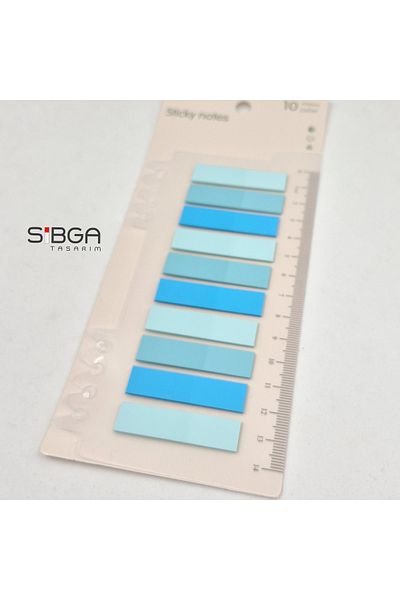 sibga tasarım Transparent Color Book Marker Sticker Note Paper 200 Sheets