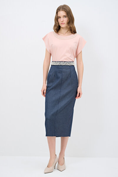 Love My Body Taş Detaylı Etek