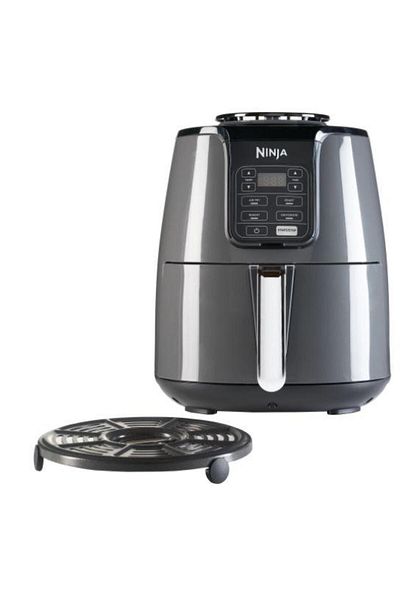 NINJA Ninja Air Fryer AF100UK, 1550 W, 4 Cooking Functions, 3.8 L (Black/Grey)