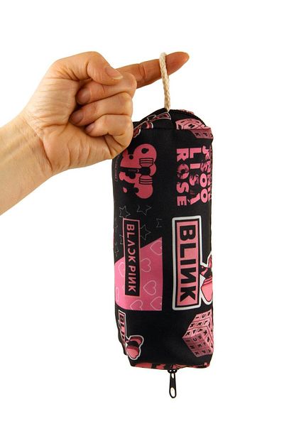 AlpCollection Blackpink K-Pop Patterned - Zippered Pen Holder and Makeup Bag