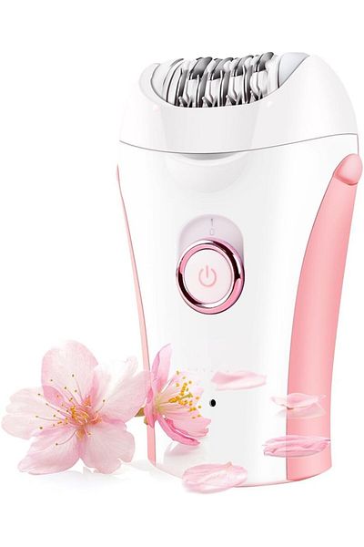 COOYA Electric Epilator for Women,Ladies IPX7 Waterproof Epilator with LED Light,Rechargeable,Wet&Dry Use