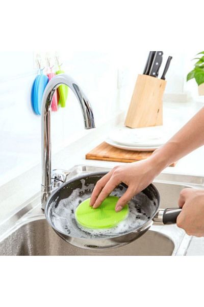 Kuzgun Online Shop 2-Piece Dirt-Proof Serrated Surface Dishwashing Pad