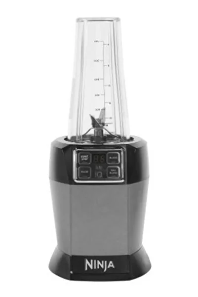 NINJA Blender Ninja BN495EU, 1000 W, 700 ml, Tehnologie Auto-iQ, Tehnologie Ninja Blade (Negru/Gri)