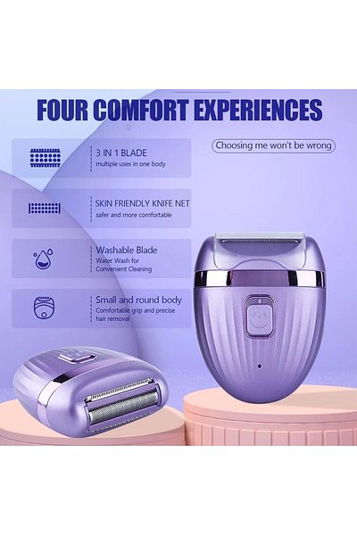 COOYA Electric Trimmer Shaver, Removal Rechargeable Waterproof Painless and Smooth for Body Underarm