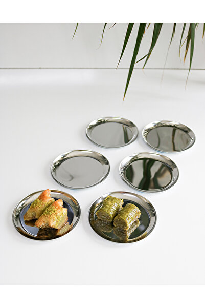 FARALYAHOME Metal Presentation Catering Dessert Plate Set of 6