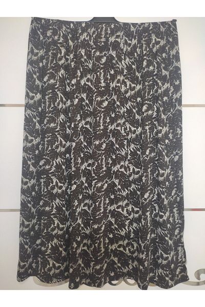 modagüven Piece Flared Elastic Waist Mother Skirt