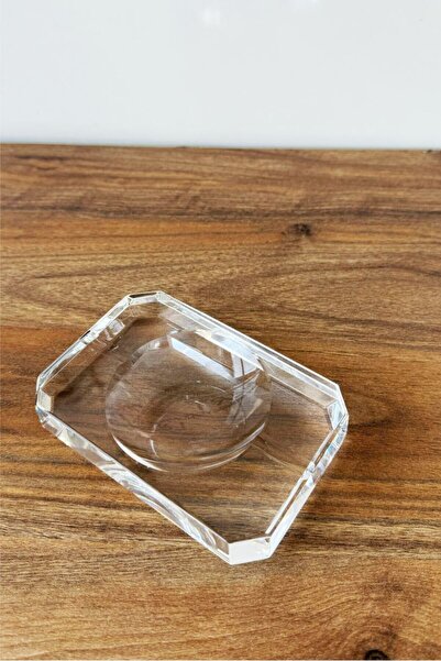 MERTKRİSTAL Masuta de cenușă din sticlă de cristal, cenușător profesional, ce...