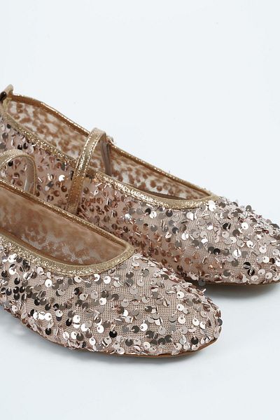 Beyond Rose Sequin Banded Women's Shoes Byndkp3208