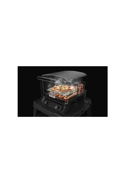 NINJA Cuptor electric Ninja Woodfire, 8 programe OO101EU, 220-240 V, 13 A, 2400 W (Rosu/Gri)