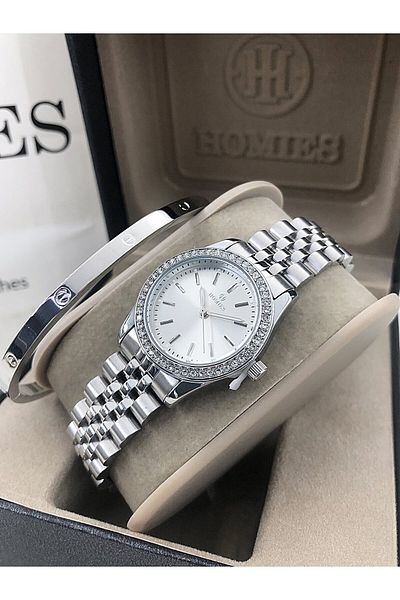 Homies Homies Wrist Watch Steel Bracelet with Gift Hmsby- 202505612