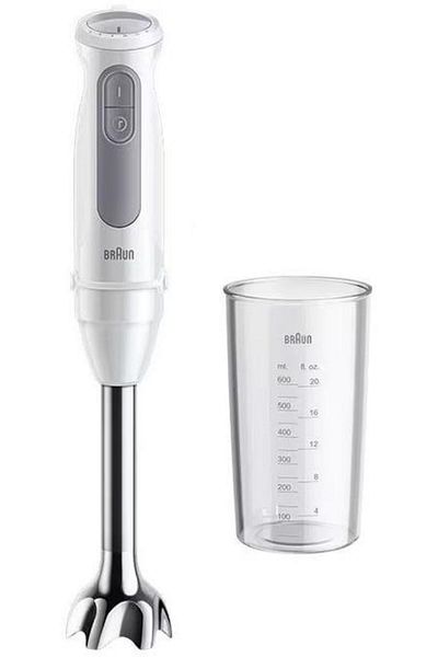 Braun Blender de mana Braun Multi Quick 5 MQ 50001M, 1000 W, 21 viteze, Pahar 0.6 l (Alb)