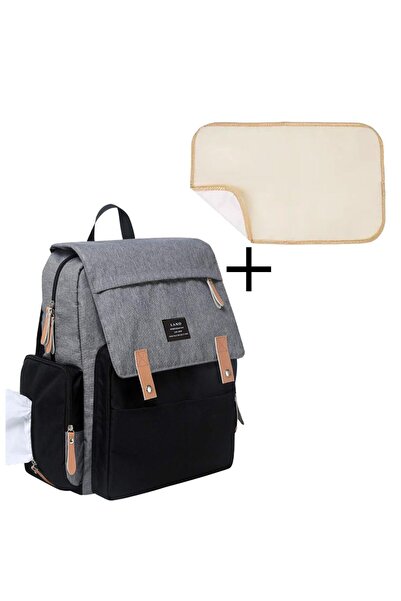Quasar & Co. Rucsac textil, pentru mamici si bebelusi, compartimentat, 40x30x...